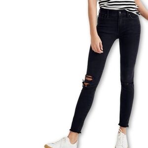 Madewell High Rise Skinny Black Jeans
